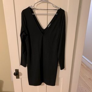 Charlotte Russe long sleeve black bodycon dress